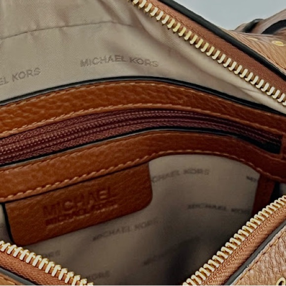 Michael Kors Brown Suede Shoulder Bag - Picture 2 of 3